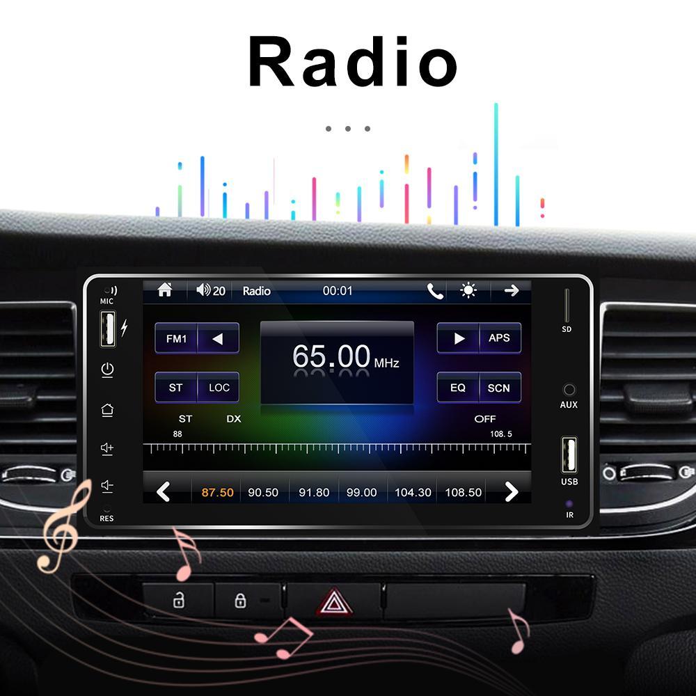 Đầu Màn Hình 7 inch Đa Năng Cho Xe Toyota - Kết Nối Đa Năng - Đầu DVD Kèm Giắc Zin Theo Xe Toyota - MP5-Toyota