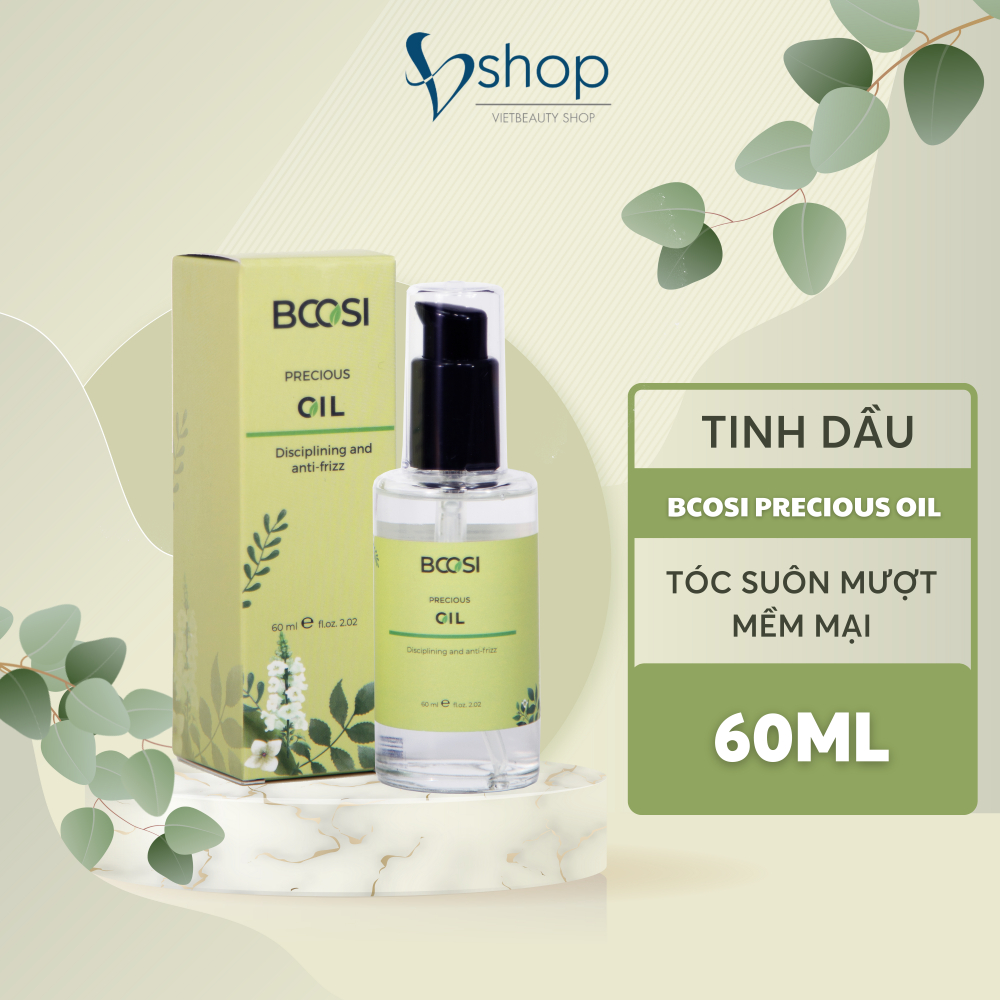Tinh Dầu Dưỡng Tóc Thiên Nhiên Giúp Tóc Suôn Mượt Mềm Mại  Hương Thơm Ngọt Ngào Nhẹ Nhàng Bcosi Precious Oil 60ml