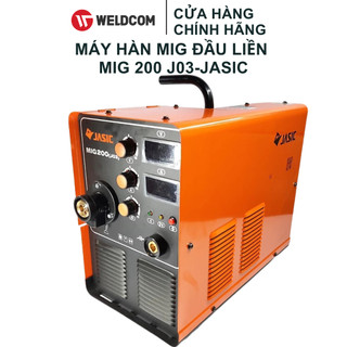 Máy hàn mig đầu liền mig200 j03 jasic kèm súng hàn, đồng hồ co2, kẹp mát !