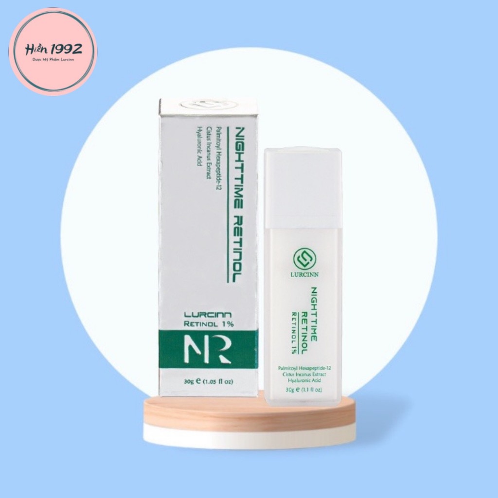 Tinh chất Trẻ hóa da LURCINN Retinol Nighttime 1% Serum (30ml) [Hiền1992]