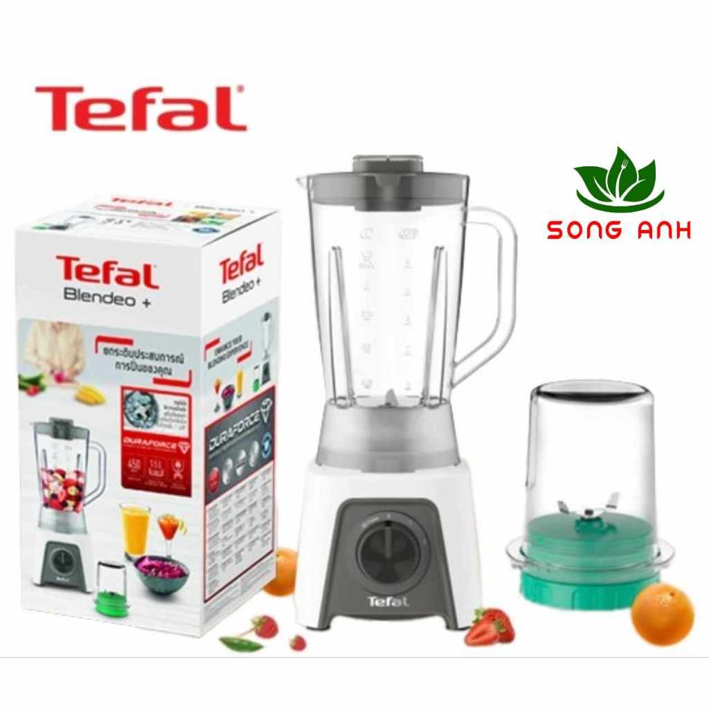 Tefal máy xay sinh tố Blendeo+ BL2C1166 kèm cối xay khô công suất 450W, cối lớn bằng nhựa 1.25L, hàn
