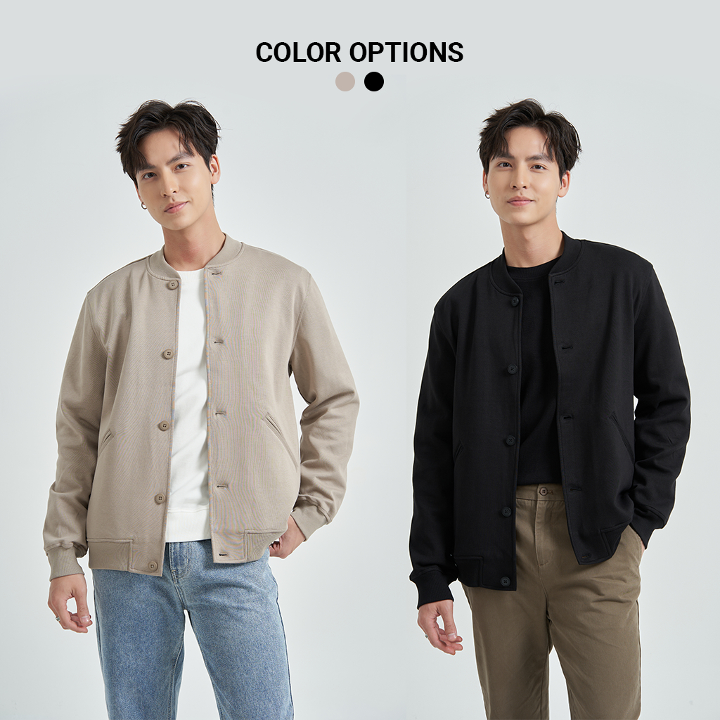 Áo Khoác Nỉ Bomber Nam KRIK Phong Cách Hàn Quốc Trẻ Trung Chuẩn Form Regular AK5009