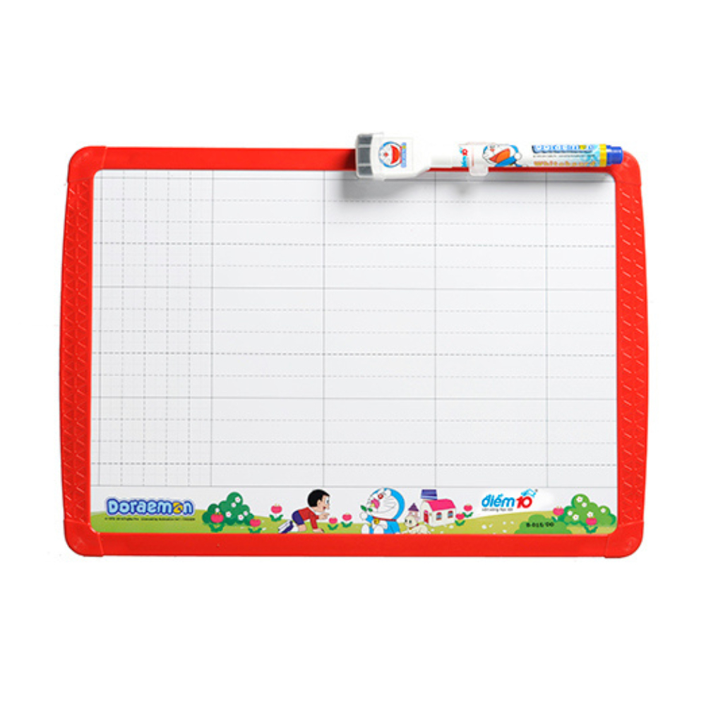 Bảng bộ học sinh Điểm 10 B-015/DO, Bảng 2 Mặt A4 - Kẻ Ngang + Kẻ Ô + Bút Lông Bảng, màu viền ngẫu nhiên