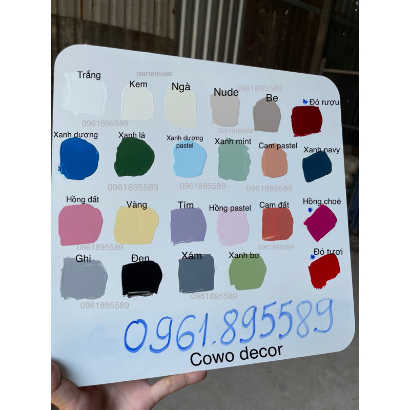 Đôn gỗ curvey, bàn hoa C50 #cowodecor