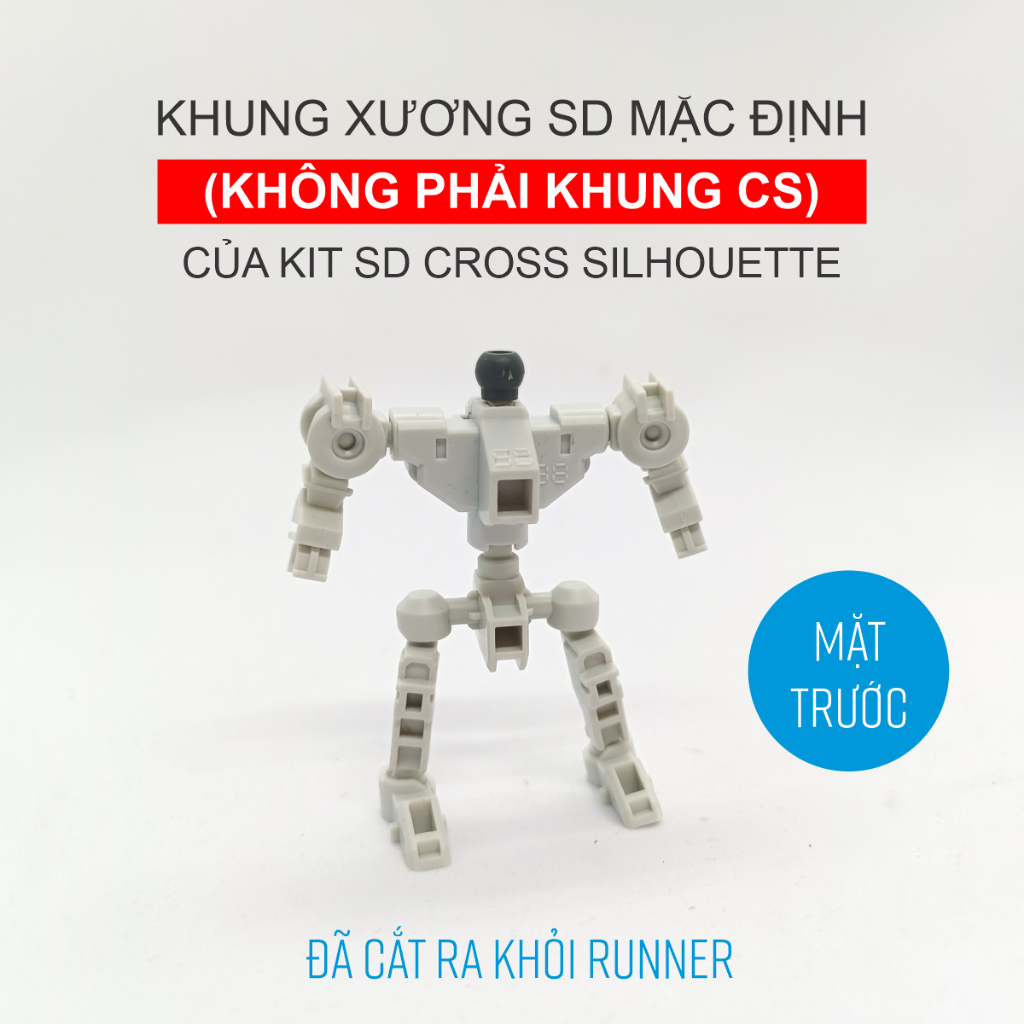 Khung xương SD mặc định đã cắt  của kit Bandai SDCS
