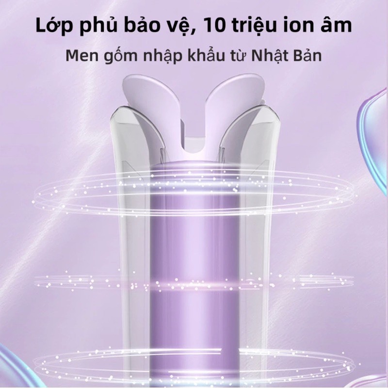 Máy uốn tóc làm xoăn tự động 32mm, Uốn xoăn bảo vệ tóc trục 32mm, giữ tóc suôn mượt bồng bềnh 24h - MUT01