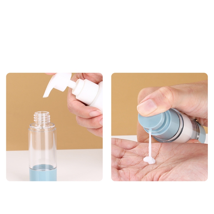 Lọ chiết mỹ phẩm hút chân không màu pastel xinh xắn - đầu bơm và phun sương 🍀 Clovershop68 🍀