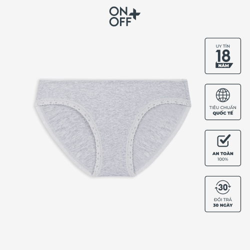 Quần lót nữ phối ren ONOFF cotton Mỹ mềm mịn, gợi cảm - 16UJ22A025