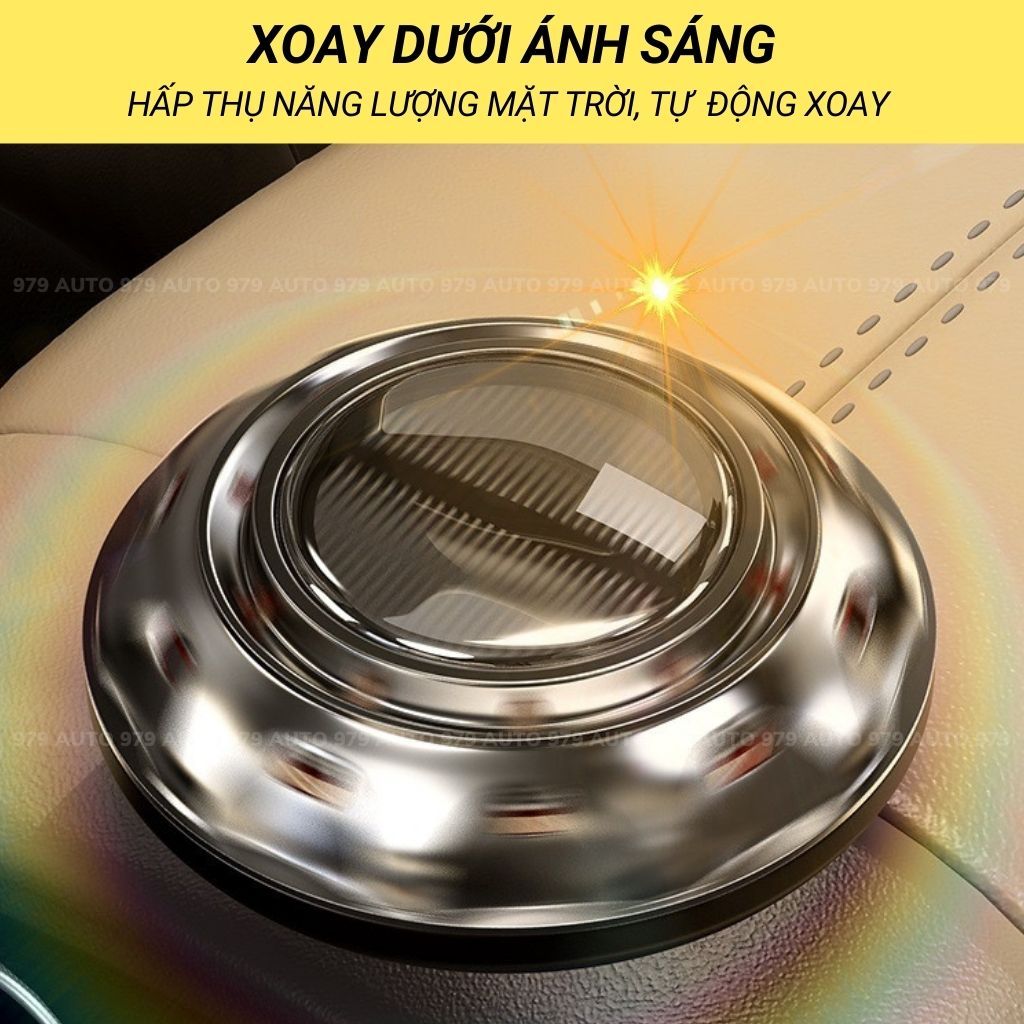 Máy khuếch tán tinh dầu ô tô tự xoay, trang trí xe hơi sang trọng 979auto
