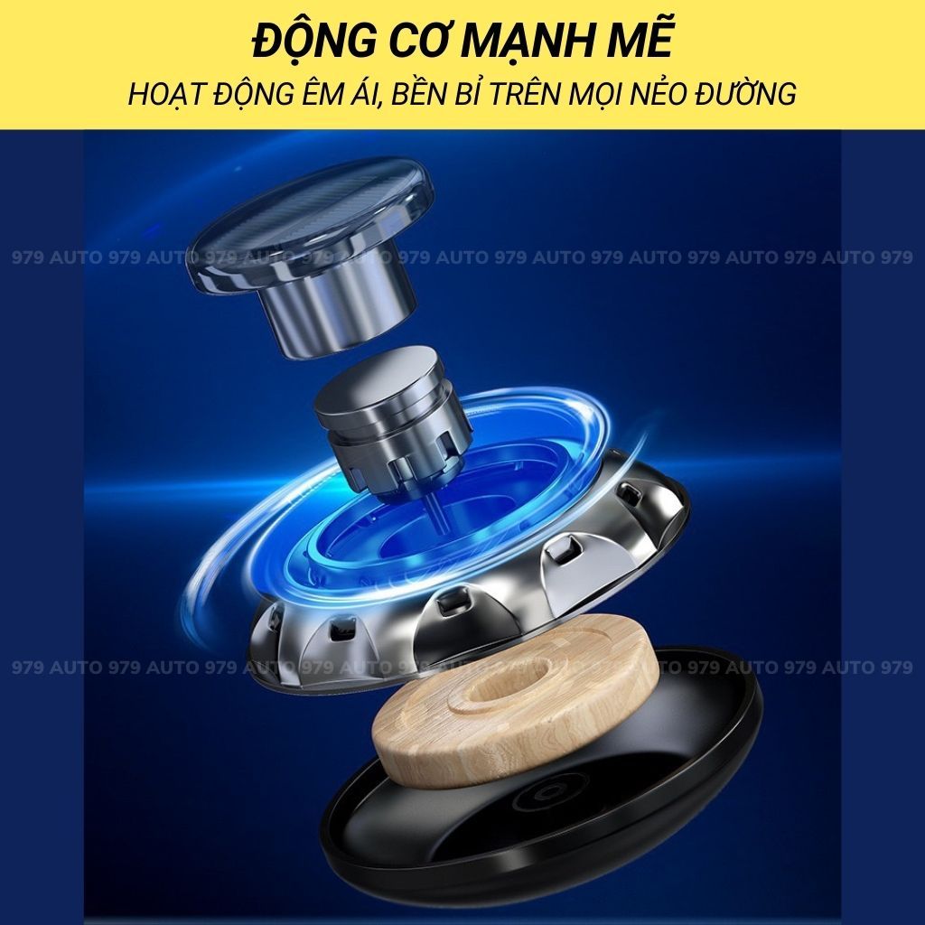 Máy khuếch tán tinh dầu ô tô tự xoay, trang trí xe hơi sang trọng 979auto