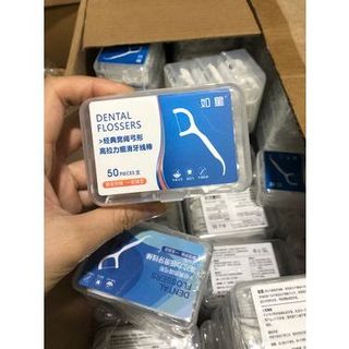 Chỉ nha khoa hộp 50 chiếc - tăm xỉa răng chăm sóc răng miệng