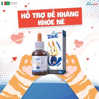Kẽm chelate hữu cơ Smartbibi ZinC 30ml