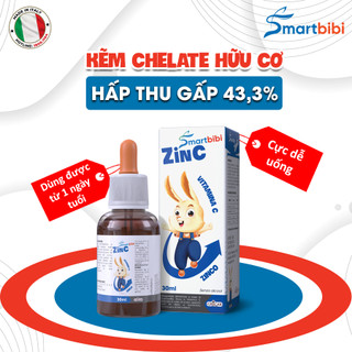 Kẽm chelate hữu cơ Smartbibi ZinC 30ml