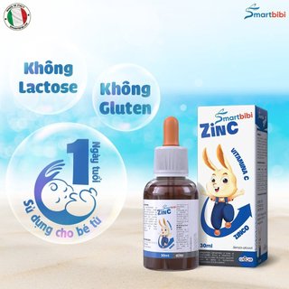 Kẽm chelate hữu cơ Smartbibi ZinC 30ml
