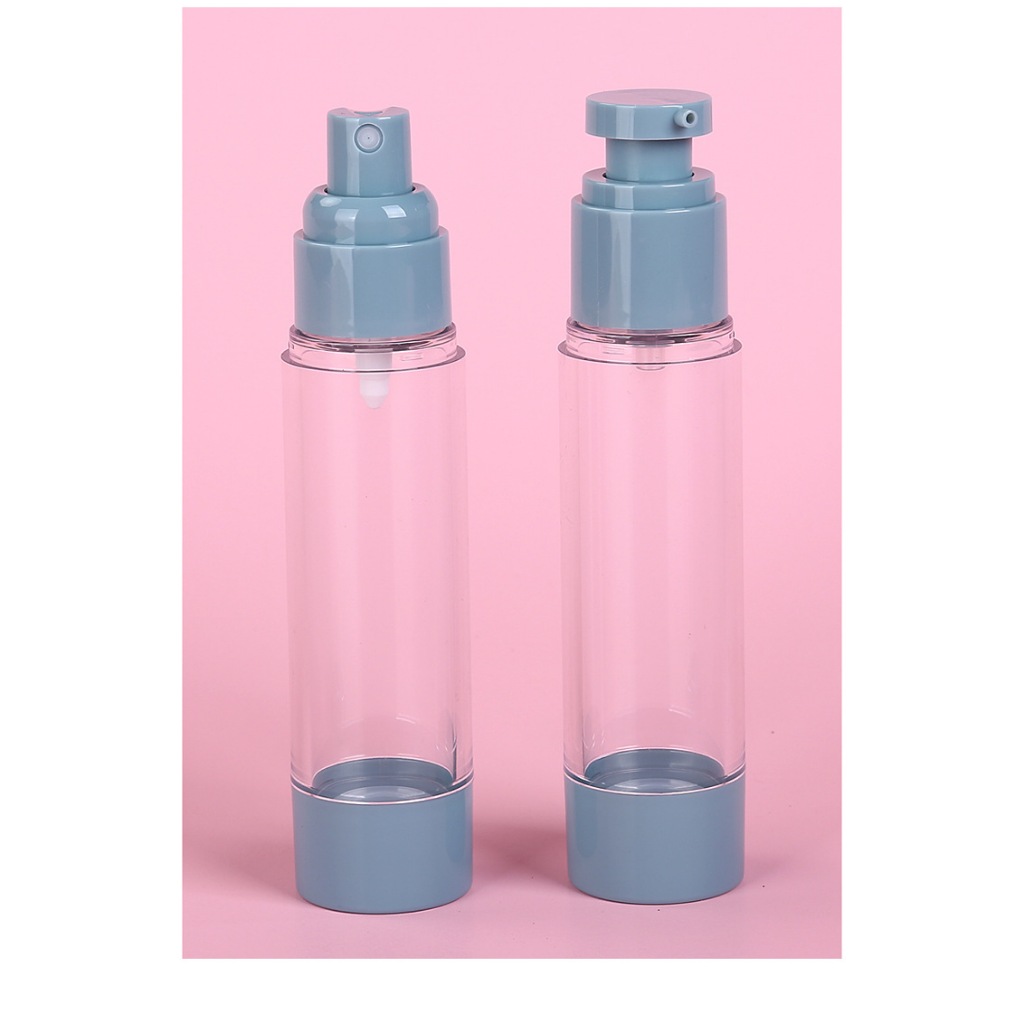 Lọ chiết mỹ phẩm hút chân không màu pastel xinh xắn - đầu bơm và phun sương 🍀 Clovershop68 🍀