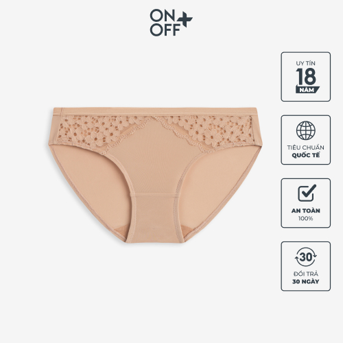 Clearance sale | Quần lót nữ phối ren hông ONOFF công nghệ microfiber mesh siêu mảnh, thoáng mát - 16UJ22A018