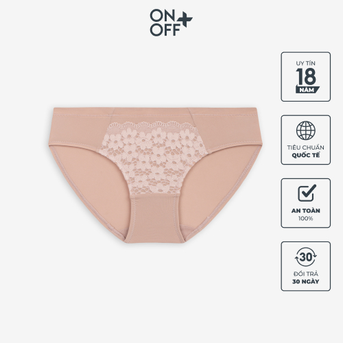Clearance sale | Quần lót nữ phối ren ONOFF công nghệ microfiber mesh siêu mảnh, thoáng mát - 16UJ22A017