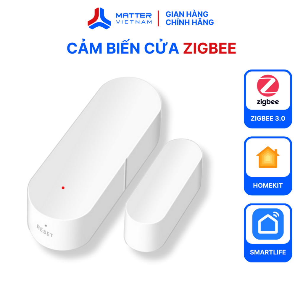 Cảm biến cửa thông minh Mapro, kết nối Zigbee, pin CR1632, app SmartLife, tương thích AppleHome
