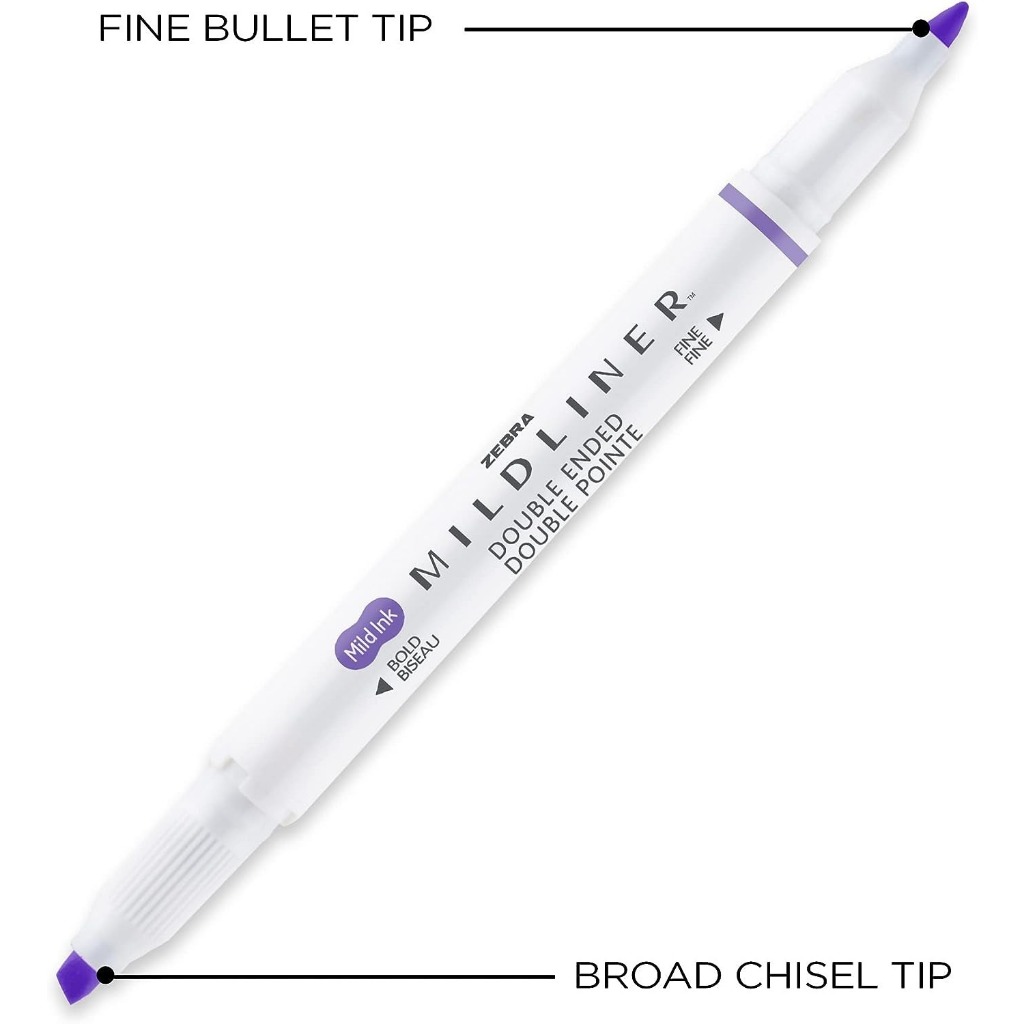Bút highlight đủ màu Zebra Pen Mildliner Double Ended