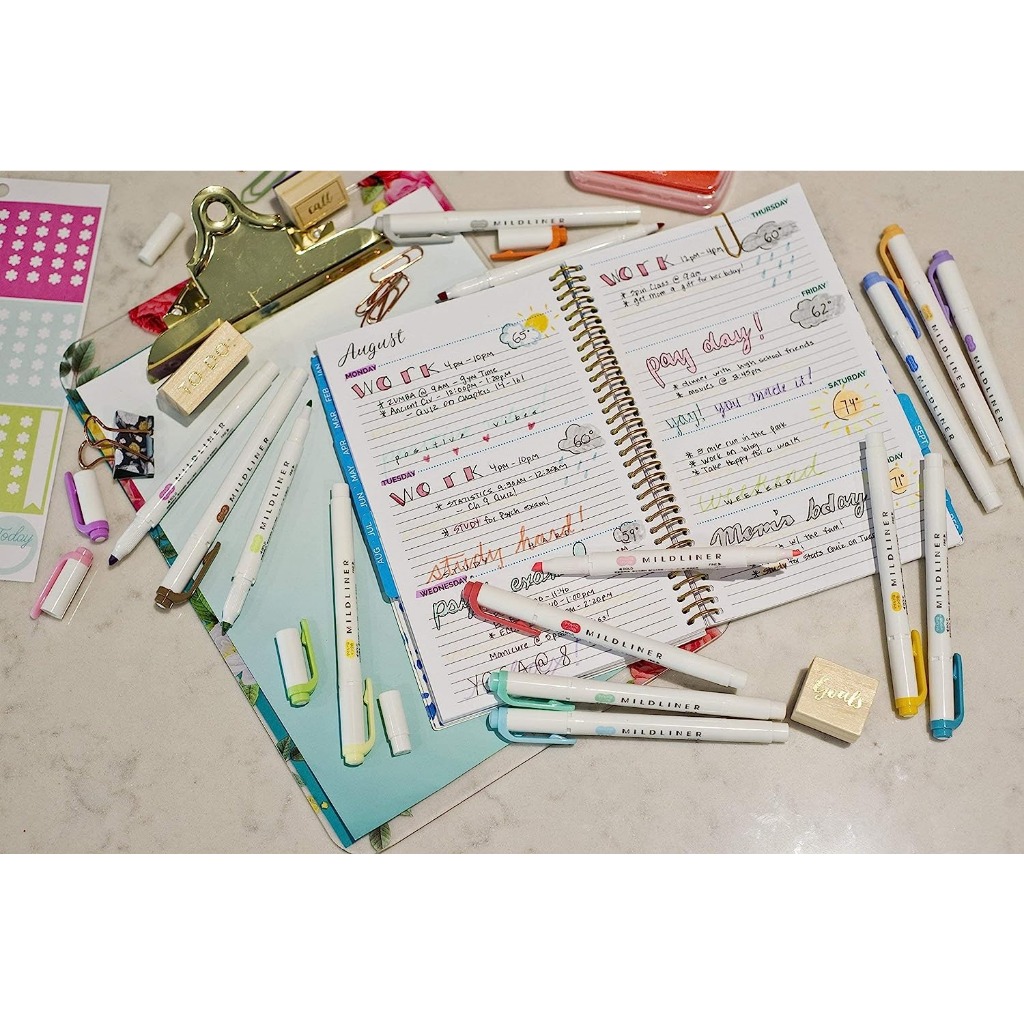 Bút highlight đủ màu Zebra Pen Mildliner Double Ended