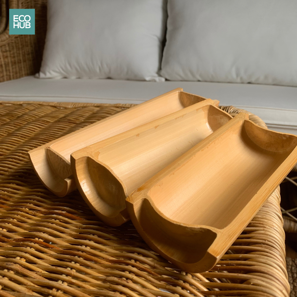 Khay tre ECOHUB đựng đồ ăn, Ống tre đựng sushi | E00025