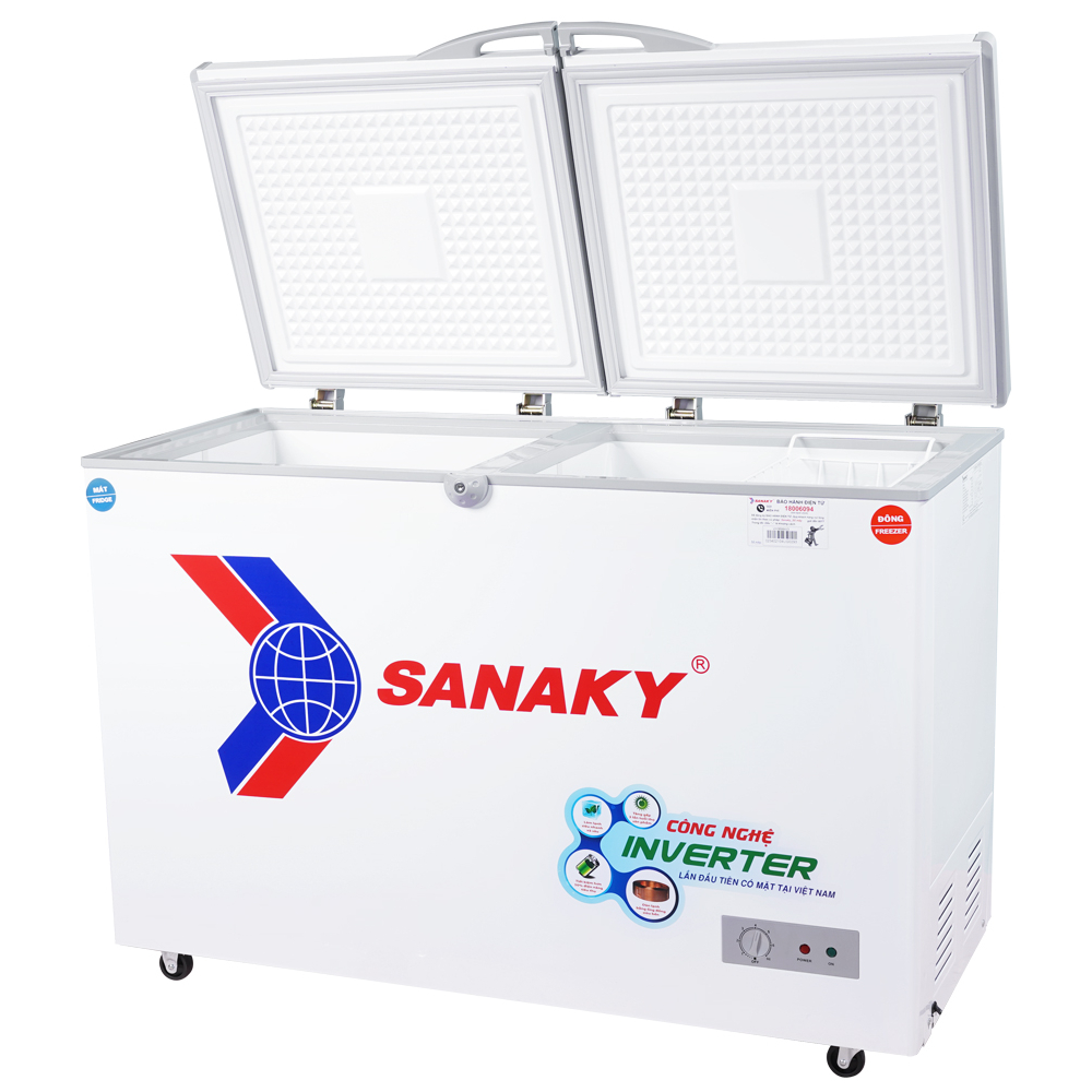 VH-3699W3 -- TỦ ĐÔNG 260L INVERTER SANAKY 2 NGĂN VH-3699W3 - GIAO MIỄN PHÍ HCM
