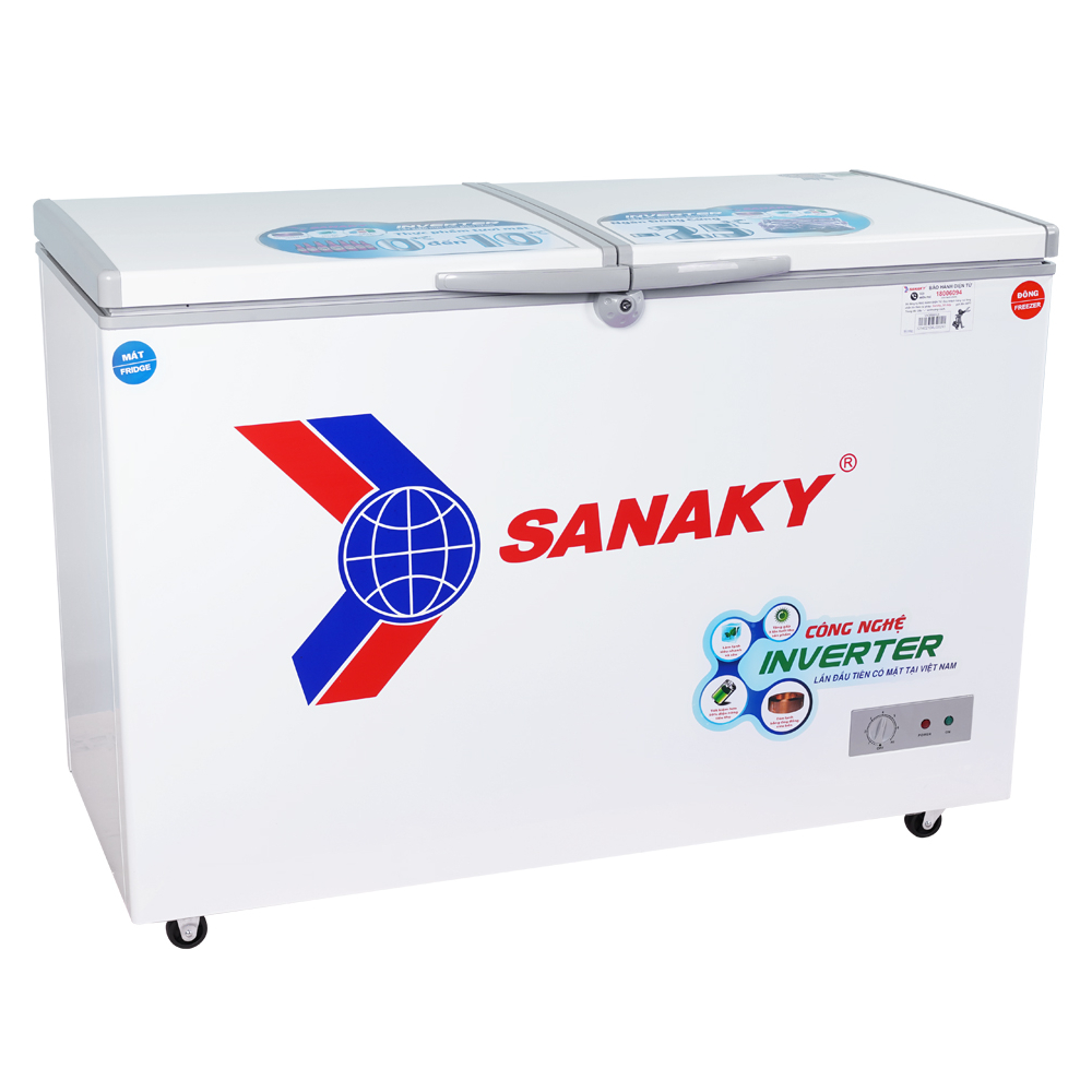 VH-3699W3 -- TỦ ĐÔNG 260L INVERTER SANAKY 2 NGĂN VH-3699W3 - GIAO MIỄN PHÍ HCM