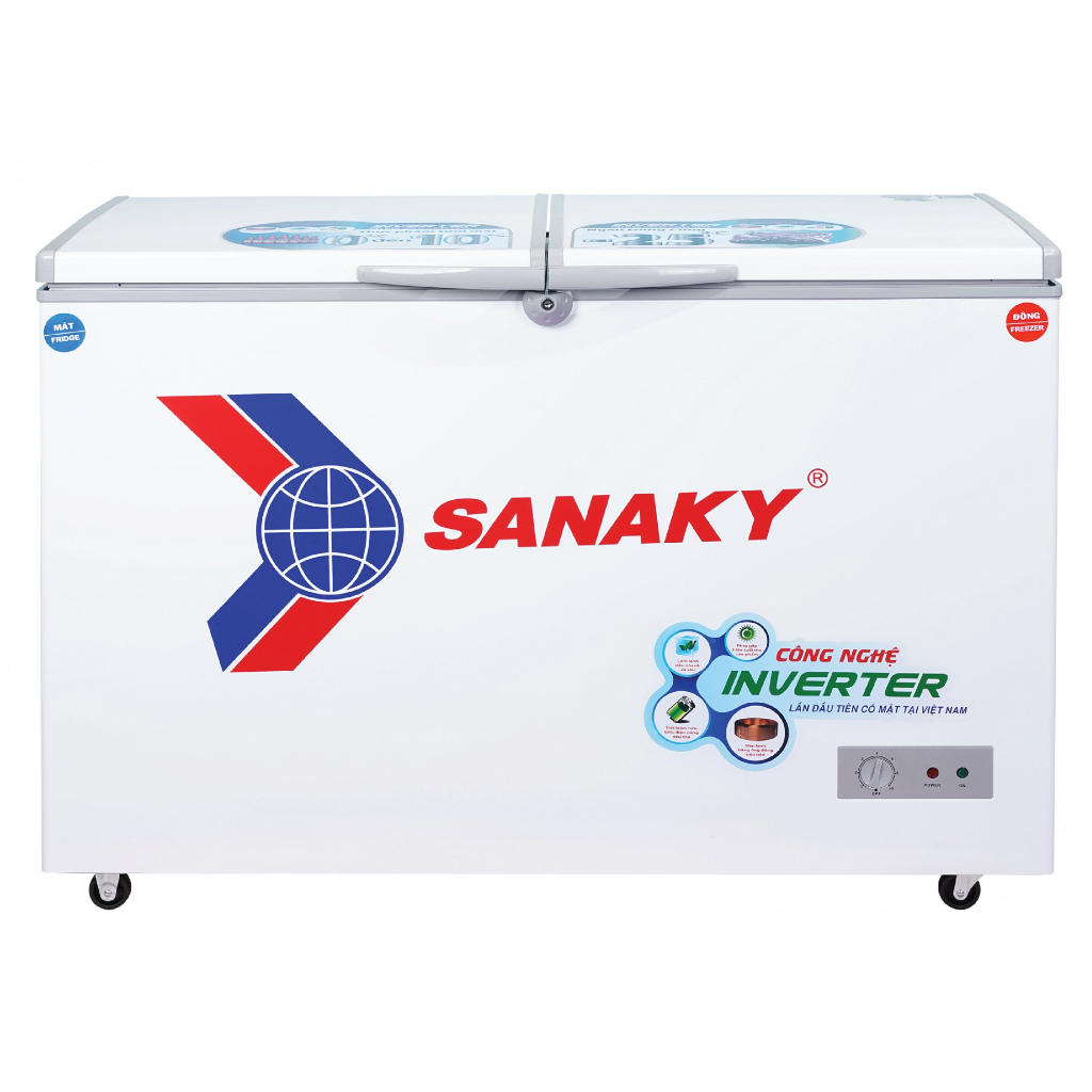 VH-3699W3 -- TỦ ĐÔNG 260L INVERTER SANAKY 2 NGĂN VH-3699W3 - GIAO MIỄN PHÍ HCM