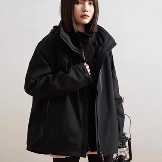 Áo khoác gió Unisex 2 lớp chống nước chống bụi Áo khoác dù nam nữ form rộng nhiều khóa - AG3