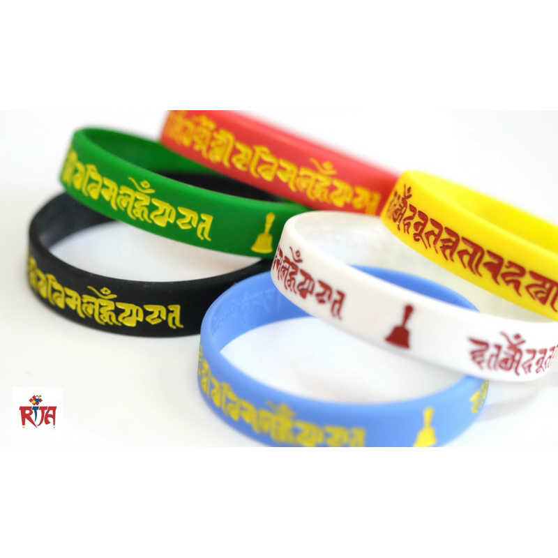 Vòng tay Silicon khắc chú giải thoát thông qua sự thấy, vòng tay ý nghĩa - Rita Shop