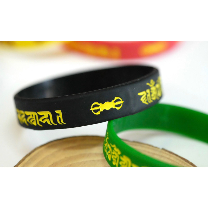 Vòng tay Silicon khắc chú giải thoát thông qua sự thấy, vòng tay ý nghĩa - Rita Shop