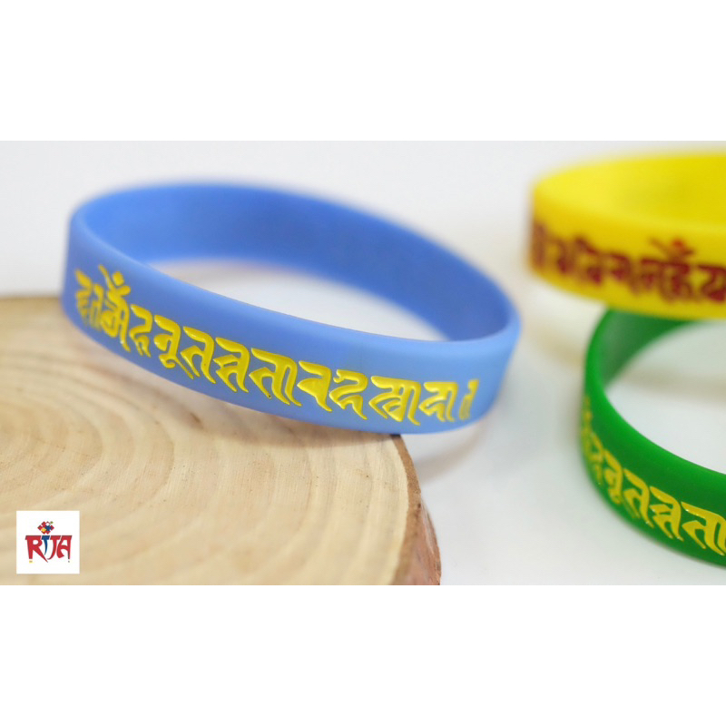 Vòng tay Silicon khắc chú giải thoát thông qua sự thấy, vòng tay ý nghĩa - Rita Shop