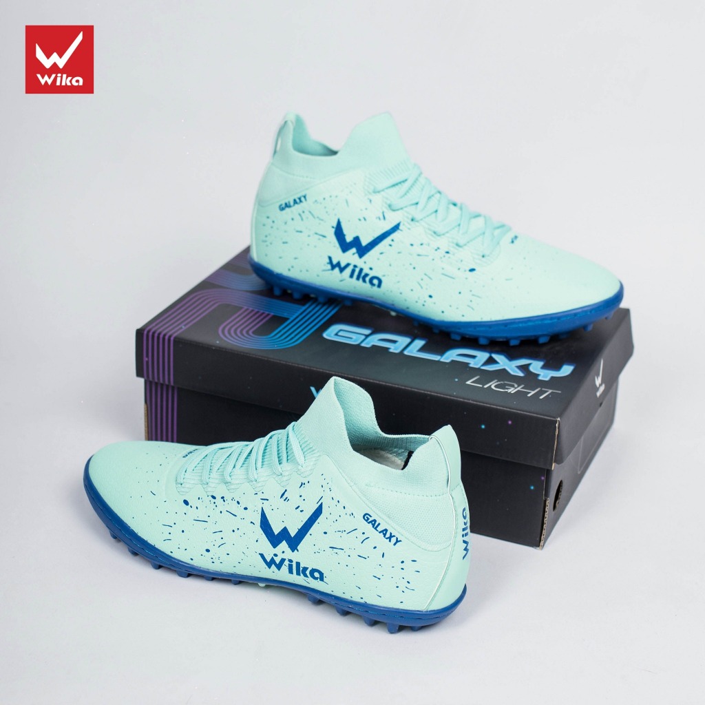 Giày Đá Bóng Nam Wika Galaxy Light Chính Hãng, Giày Wika Galaxy Thiết Kế Bề Mặt Vân Nổi Đã Khâu Full Đế Đi Kèm QT