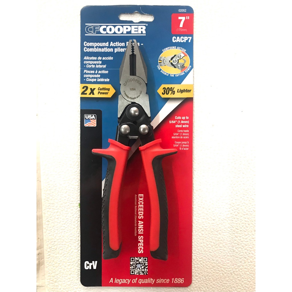 Kìm răng trợ lực CFCOOPER 7'' thương hiệu Mỹ mã 02052