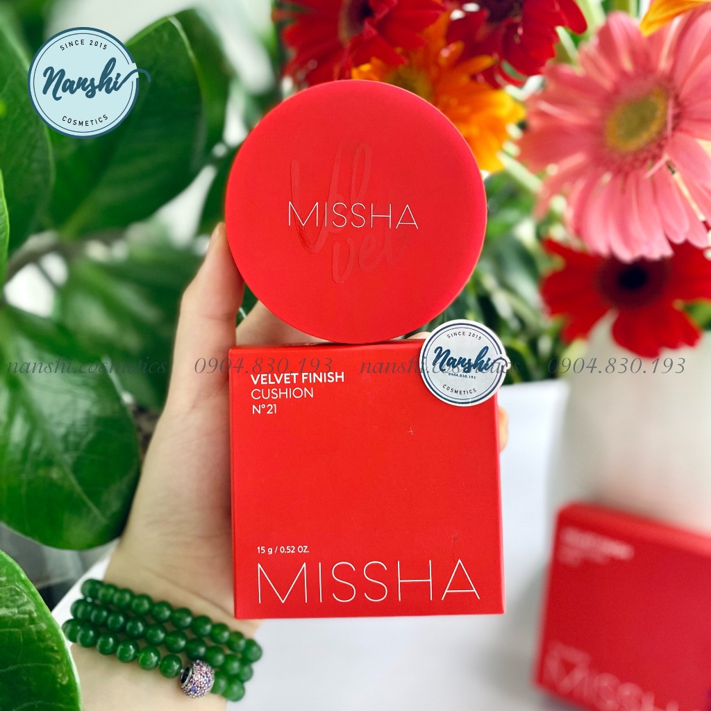 Phấn Nước Che Phủ Tốt Lâu Trôi Missha Velvet Finish Cushion SPF50+ PA+++ 15g