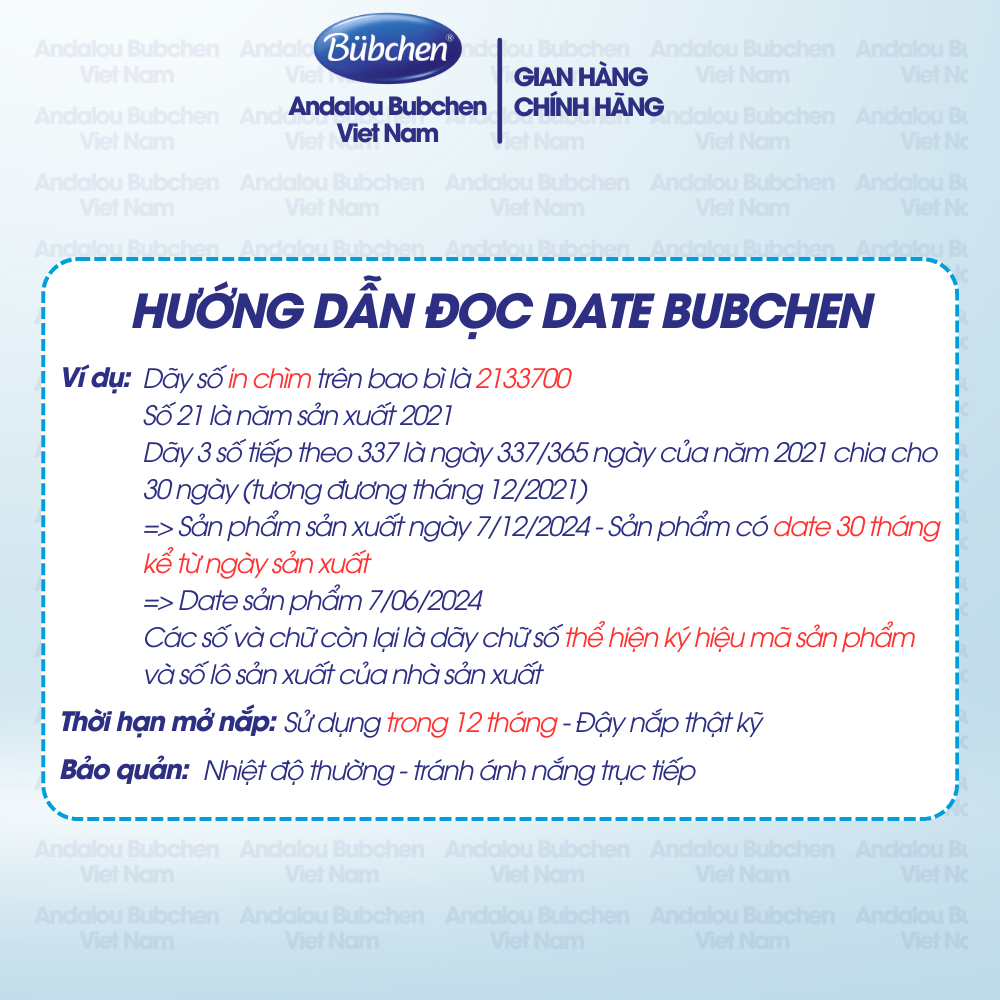 [Date 11/2024] Combo 2 Kem Dưỡng Chống Hăm Bubchen Cho Bé Sơ Sinh - andaloububchen