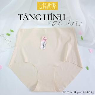 Quần lót tàng hình su non pha cotton bền cao cấp, cạp cao tàng hình MB 6707