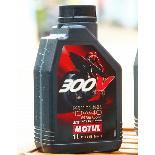 Dầu Nhớt Motul 300V 10w40 Tem 3 Lớp Nhập Khẩu Pháp Dành Cho Xe Số, Côn Tay, Moto PKL
