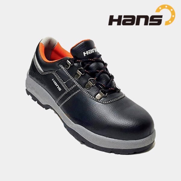 Giày bảo hộ lao động nam Hans HS60 thời trang da bò chống nước, chống trượt Giày công trình cao cấp
