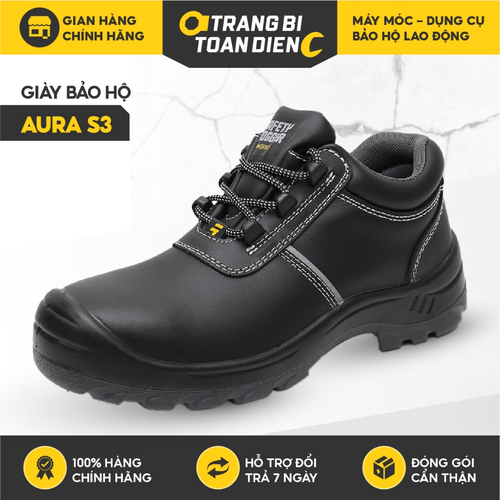 Giày bảo hộ lao động Jogger Aura cao cấp chống nước, chống dập ngón Giày Jogger chống tĩnh điện - Trang bị toàn diện
