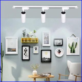 Combo 5 đèn rọi ống bơ cob+một thanh ray 1,5m, đèn led trang trí shop,trưng bày sản phẩm - hn