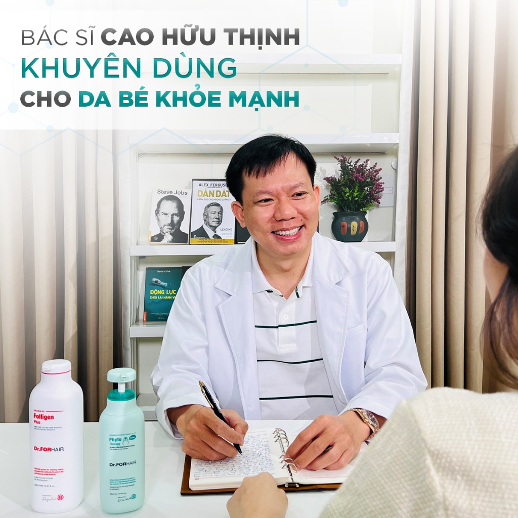 Bộ 2 chai sữa tắm gội dịu nhẹ toàn thân cho bé 2 trong 1 chiết xuất thực vật Dr.FORHAIR