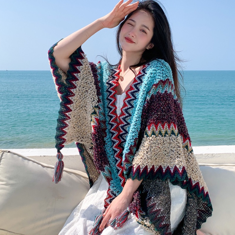 Khăn len boho, Khăn Choàng du lịch