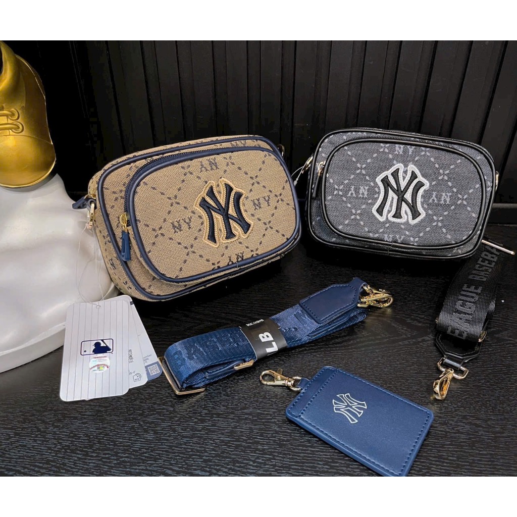 Túi MLB đeo chéo Monogram JQD 7ACRMD73N kèm túi nhỏ