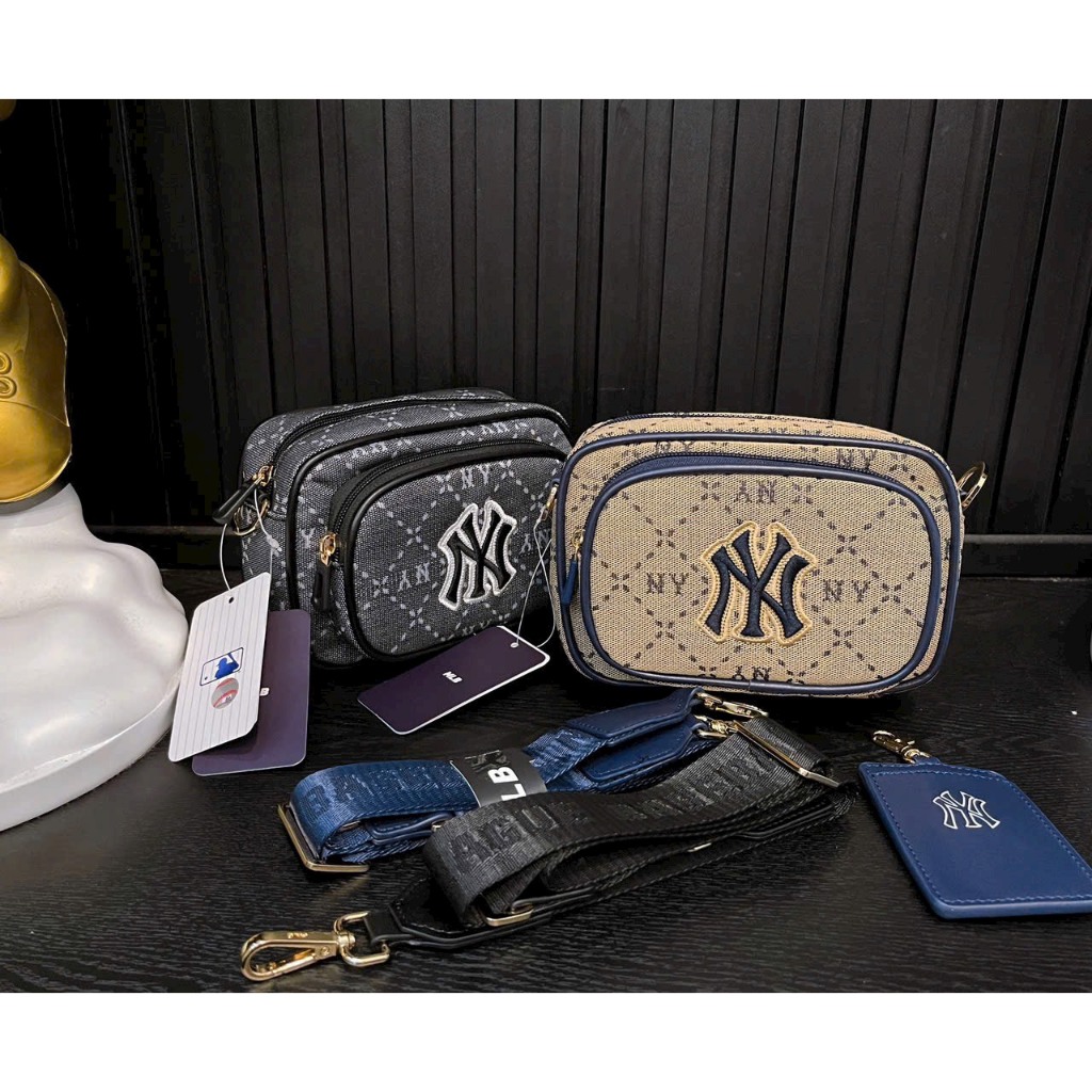 Túi MLB đeo chéo Monogram JQD 7ACRMD73N kèm túi nhỏ