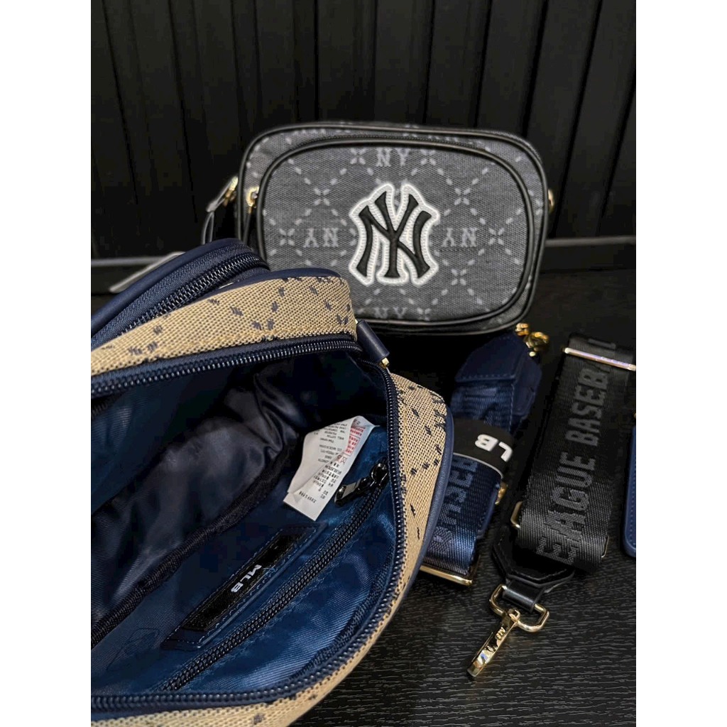 Túi MLB đeo chéo Monogram JQD 7ACRMD73N kèm túi nhỏ