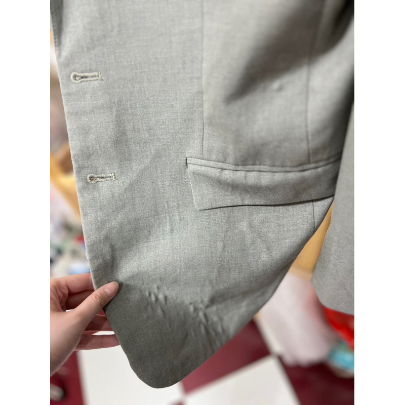 Bộ vest trung niên 2nút màu xám size 47