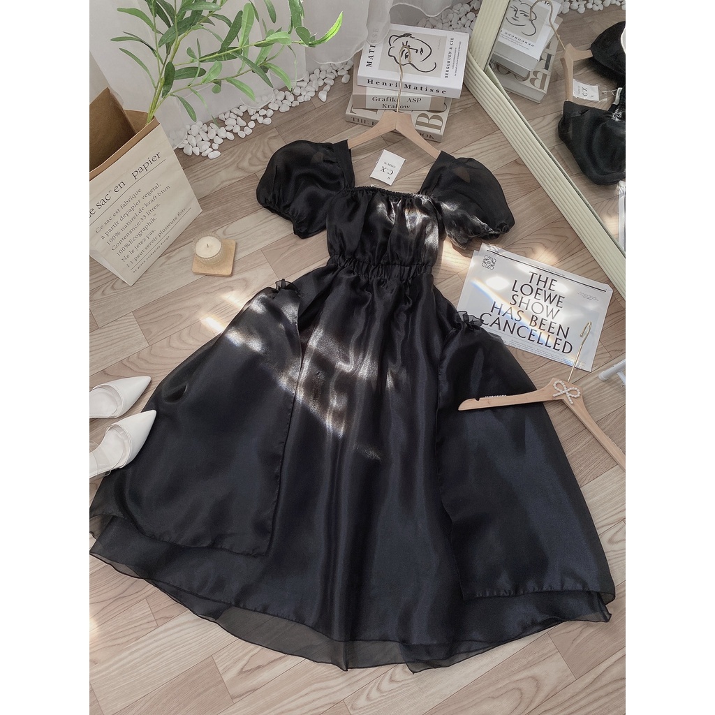 Đầm babydoll gấm xốp nơ lưng tay bồng 3 màu QUA TUẦN VỀ HÀNG LẠI💖 KÈM ẢNH THẬT