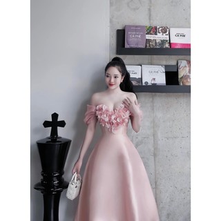 ĐẦM TAPTA HOA TRÁI TIM 3 MÀU