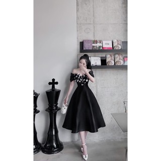ĐẦM TAPTA HOA TRÁI TIM 3 MÀU